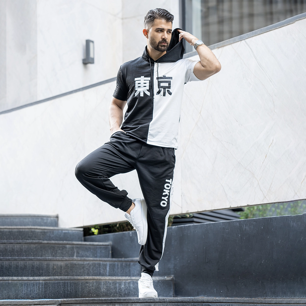 ست هودی شلوار مردانه مدل tokyo