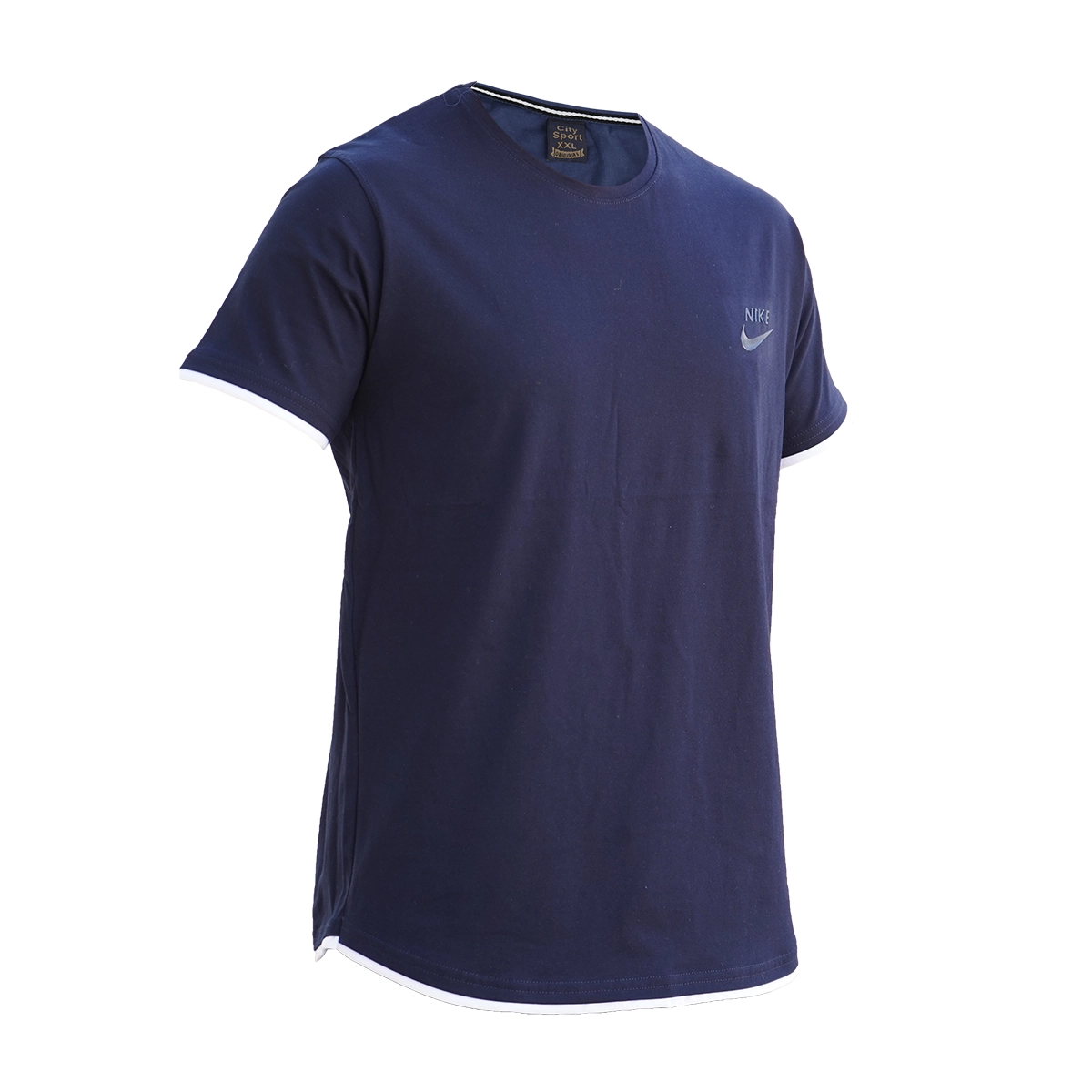 تیشرت یقه گرد سرمه ای مردانه مدل kamyar