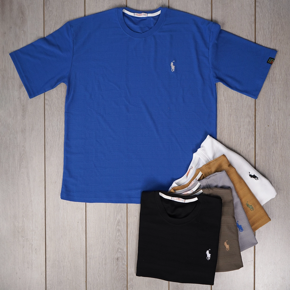 تیشرت مردانه پلو مشکی مدل Moroco