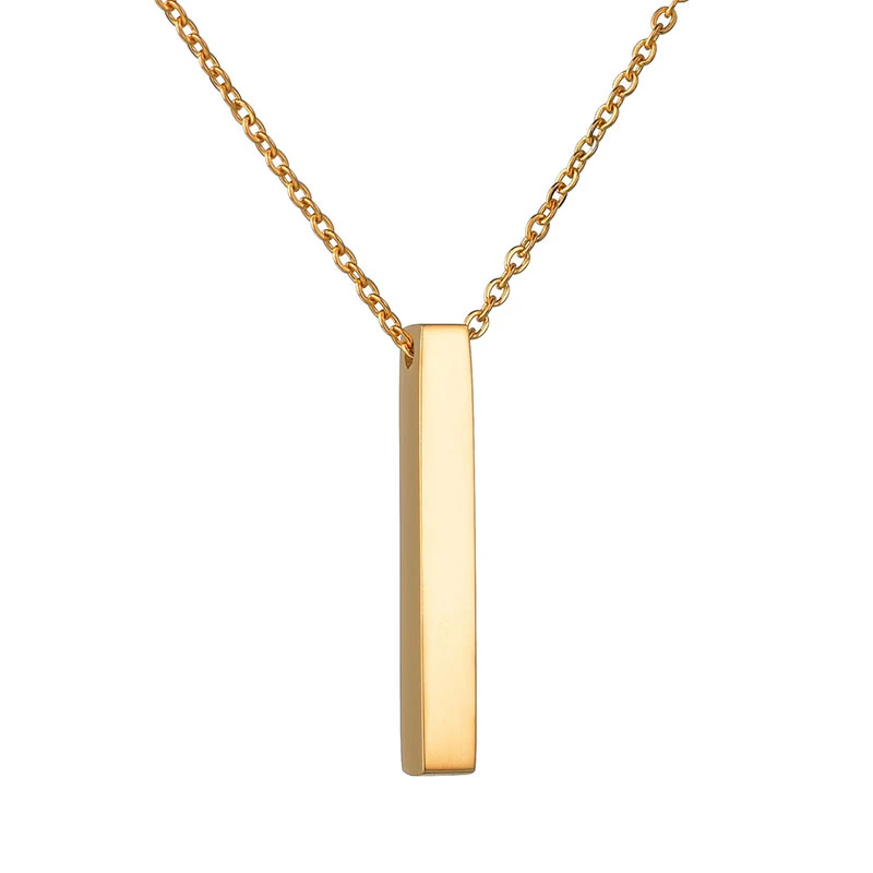 گردنبند مکعب عشق طلایی