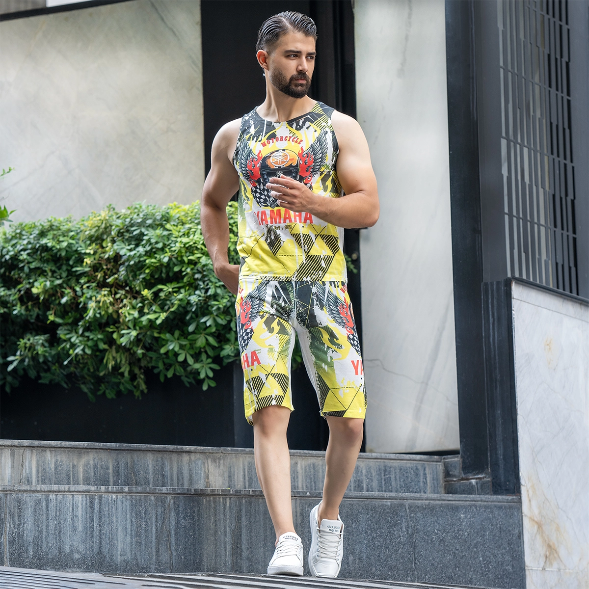 ست رکابی شلوارک مردانه مدل Yamaha