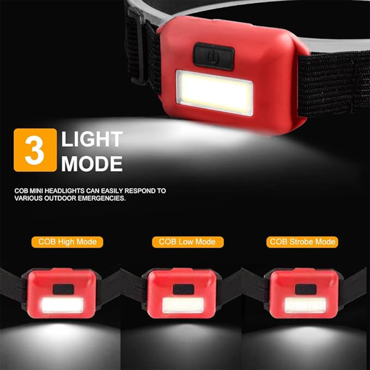 هد لامپ کوهنوردی COB