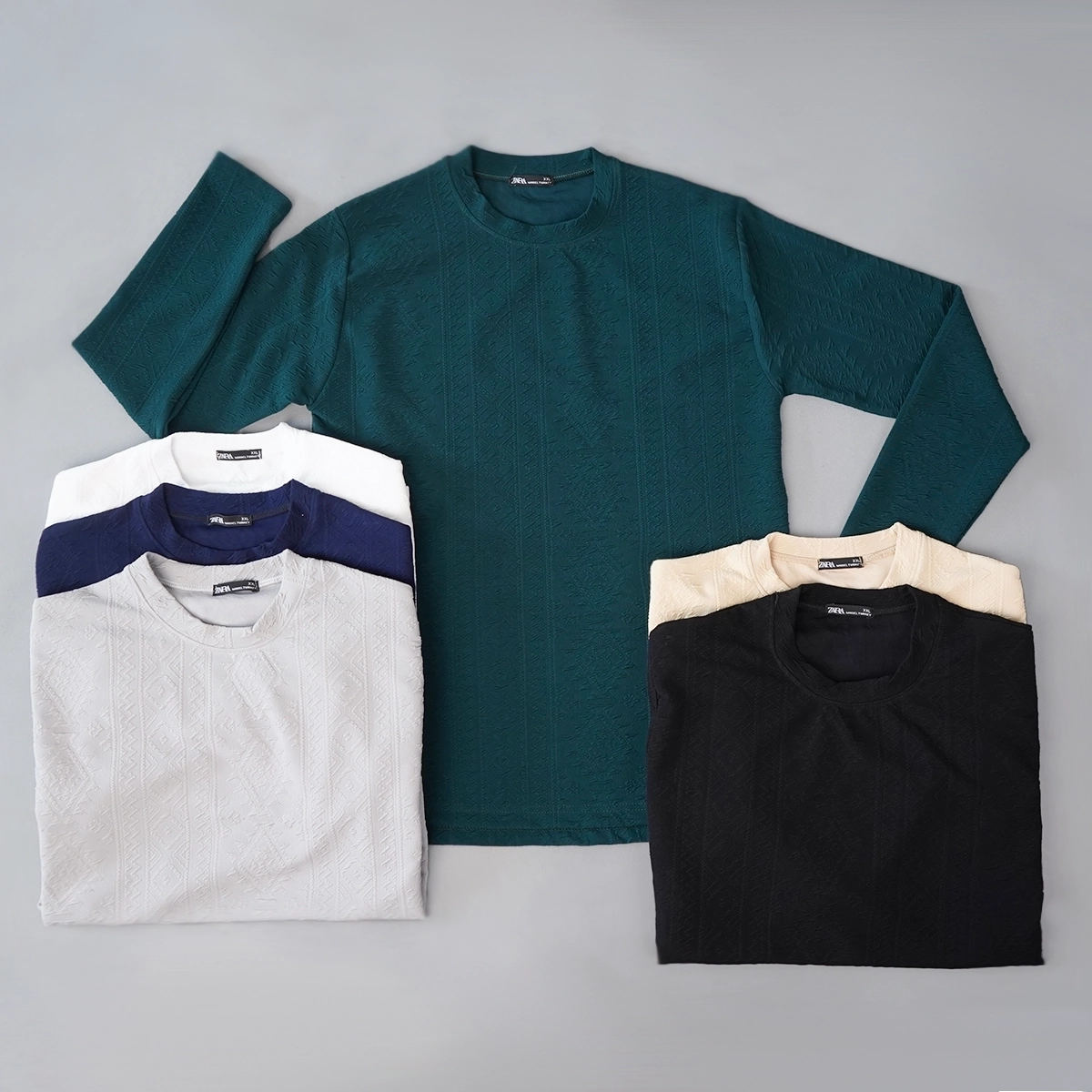 بلوز طرح دار مردانه مراکشی سبز مدل Nikan