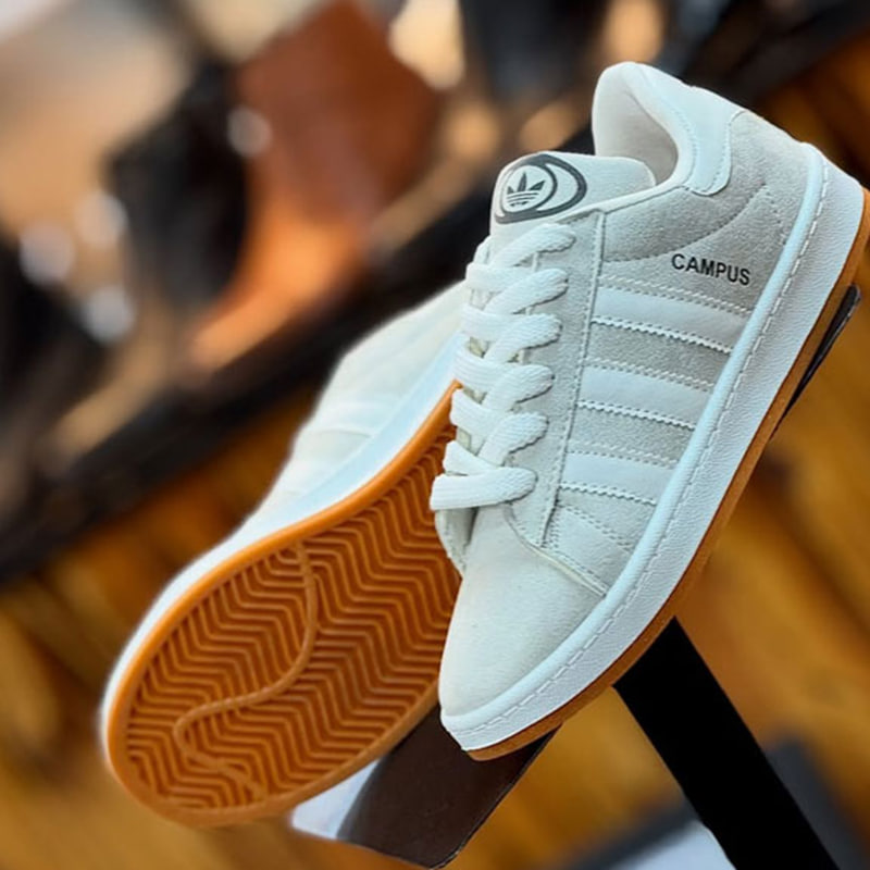 کفش ورزشی مردانه طوسی روشن مدل Adidas Campus