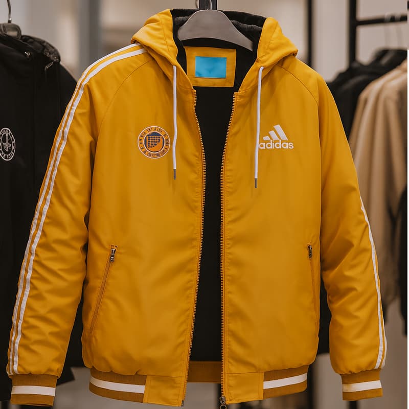کاپشن مردانه زرد آدیداس مدل Kameron