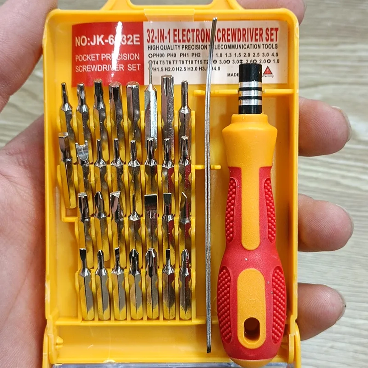 مجموعه 32 عددی پیچ گوشتی الکترونیکی