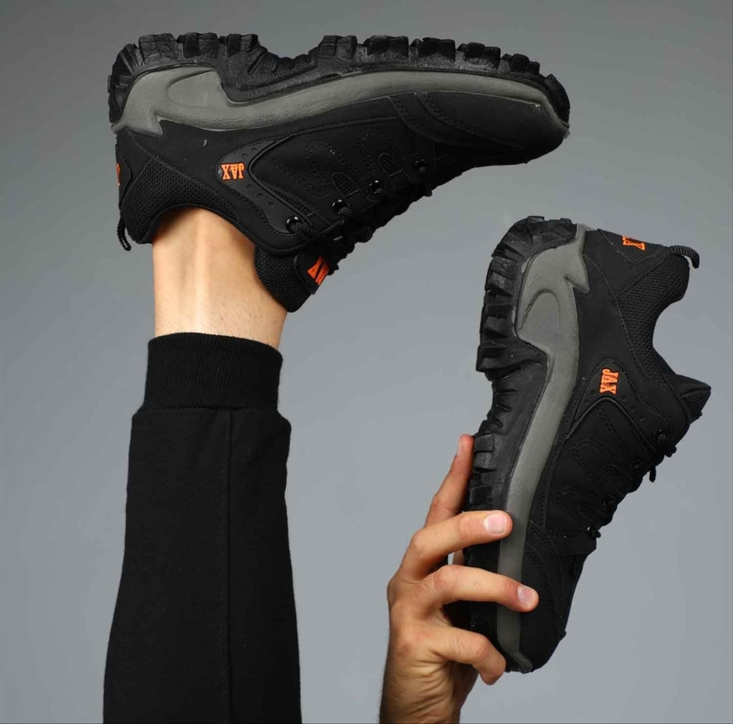 کفش بدون ساق مردانه مشکی مدل JAX