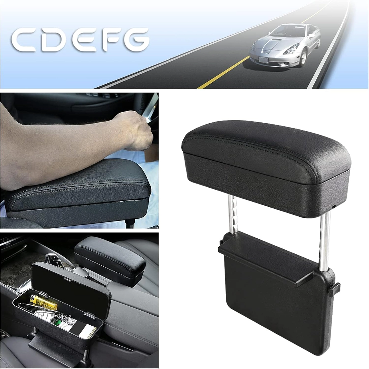 کنسول کنار صندلی خودرو پراید ( مشکی )