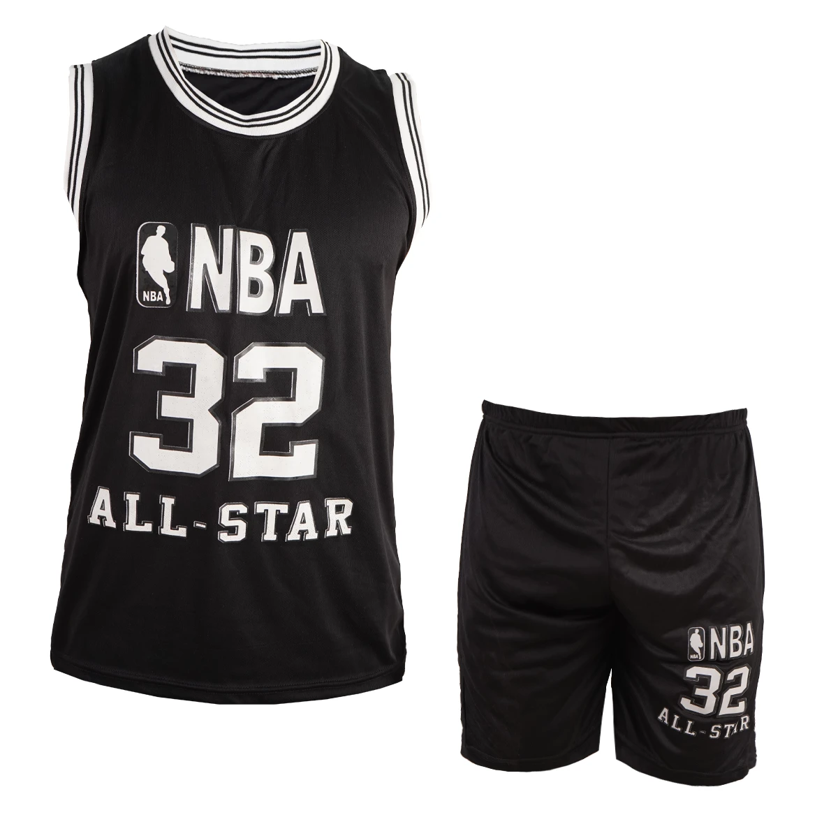 ست رکابی شلوارک مشکی مردانه مدلJordan 23