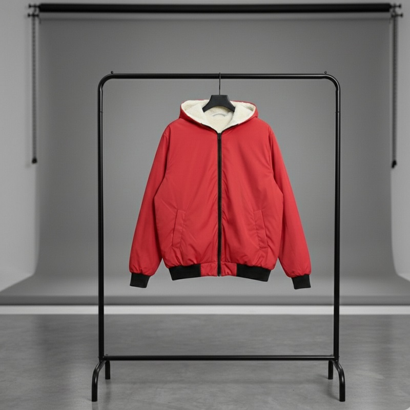 کاپشن ضدآب داخل خزتدی-قرمز