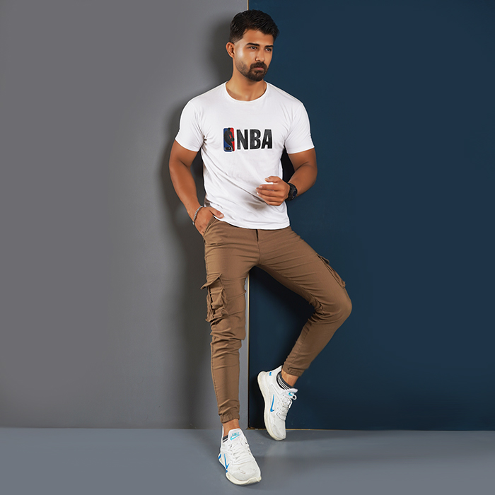 شلوار اسلش خاکی مردانه مدل KOMBO