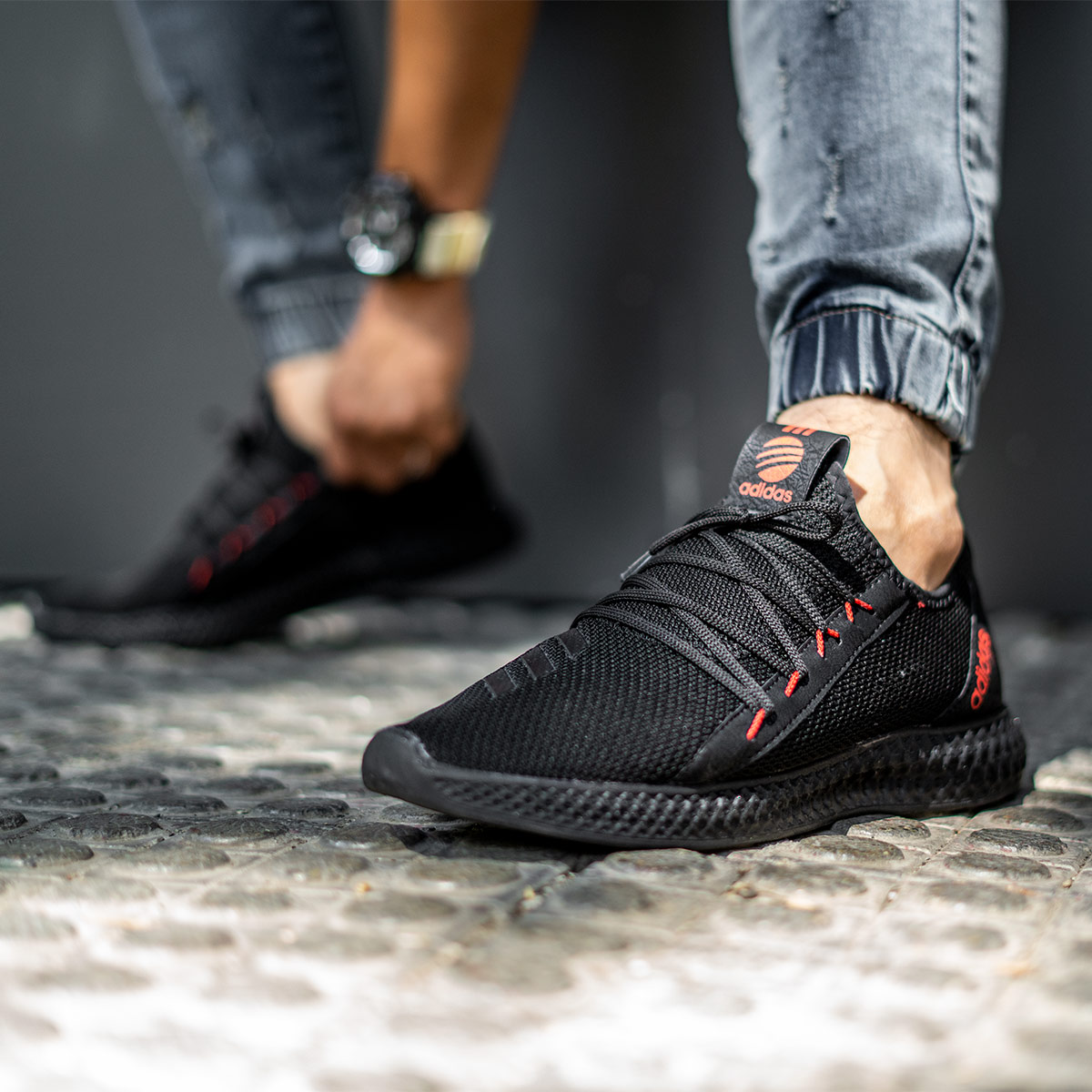 کفش ورزشی Adidas مردانه مشکی مدل Barni