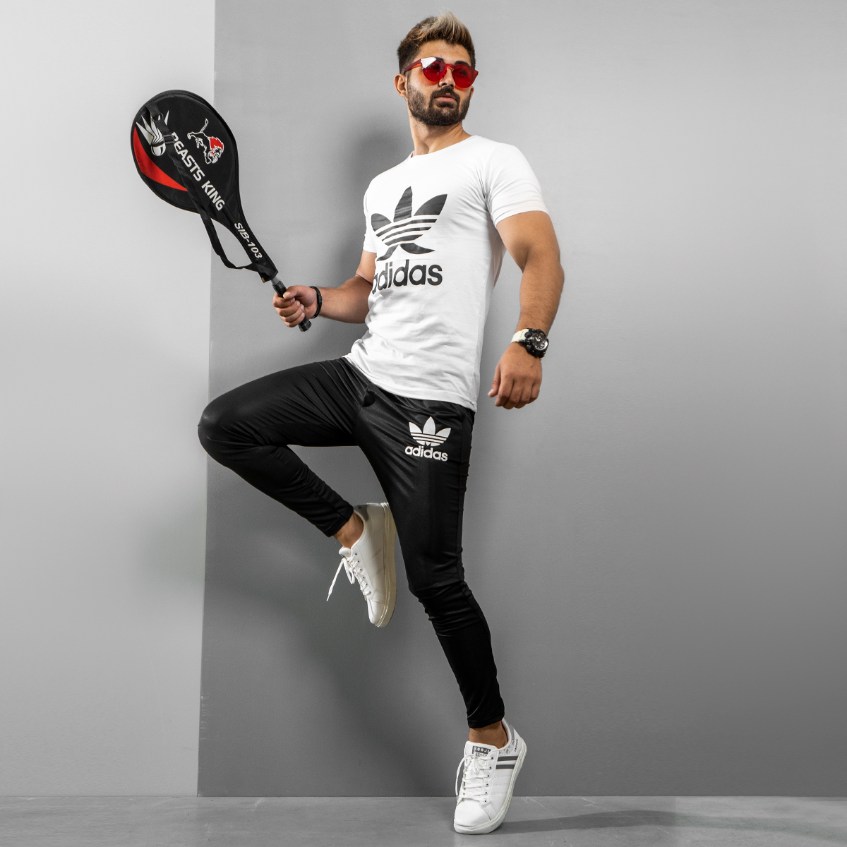 ست تیشرت شلوار Adidas مردانه مدل Rambod