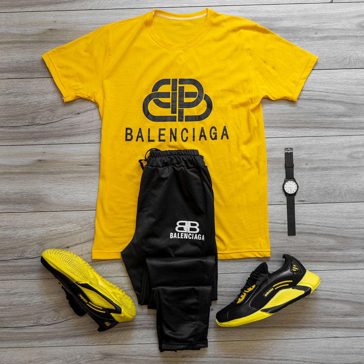 ست تیشرت شلوار Balenciaga مردانه مدل Petino