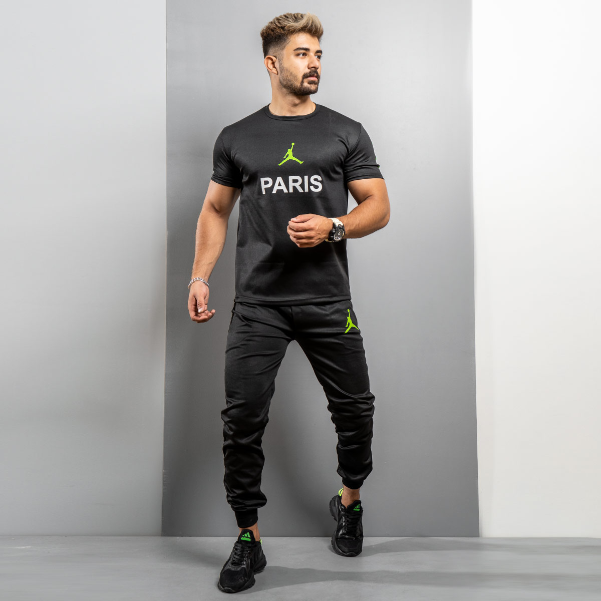 ست تیشرت شلوار Paris مردانه مدل Nelvi