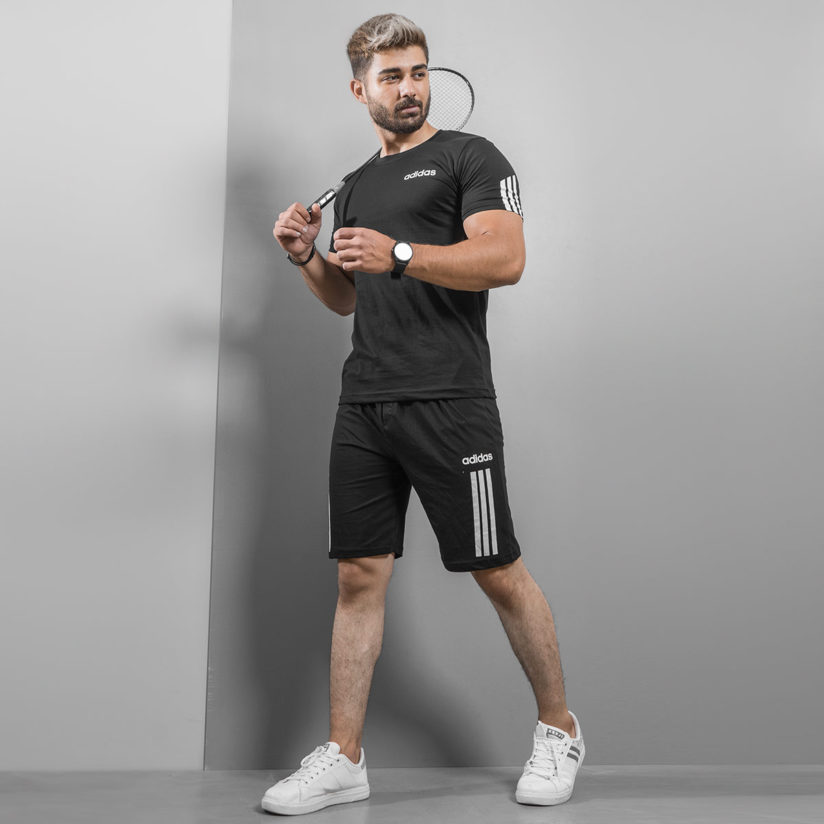 ست تیشرت شلوارک Adidas مردانه مدل Zorix