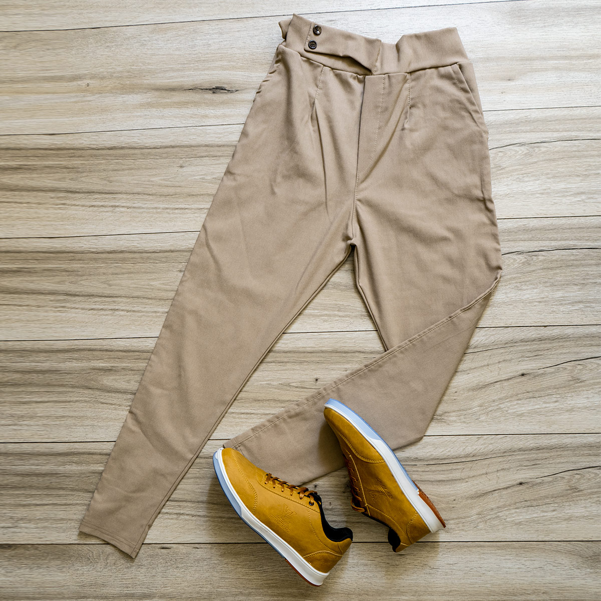 شلوار اسلش کرم مردانه مدل Keavan