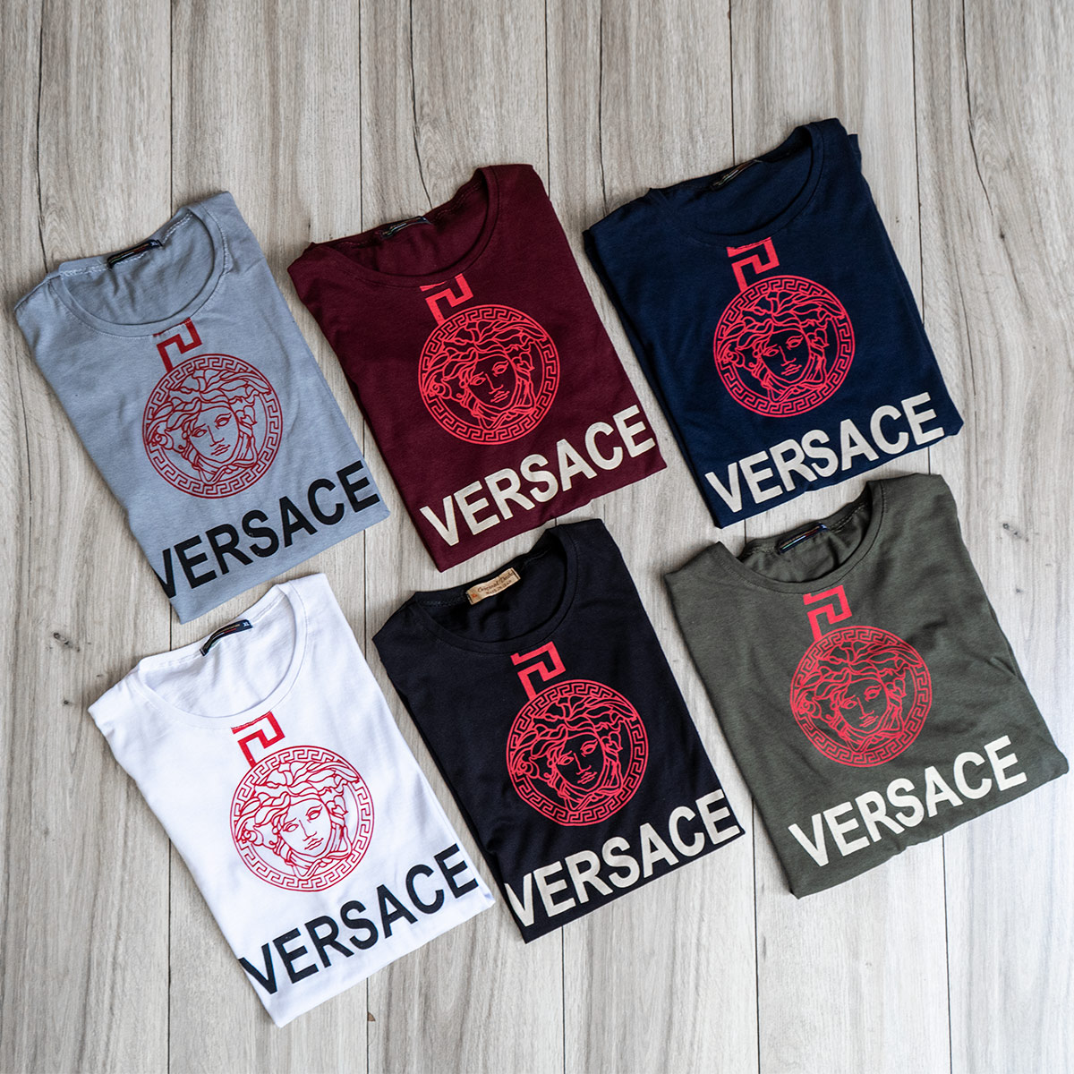تیشرت Versace مردانه سرمه ای مدل Janatan