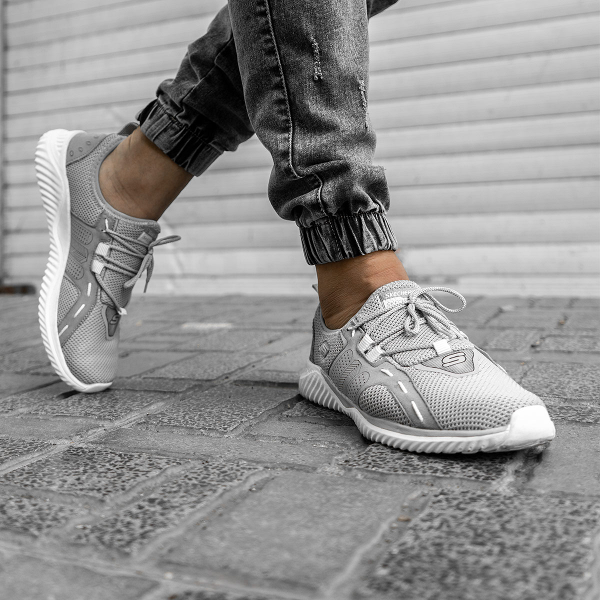 کفش ورزشیSKECHERS مردانه طوسی مدل Laviz