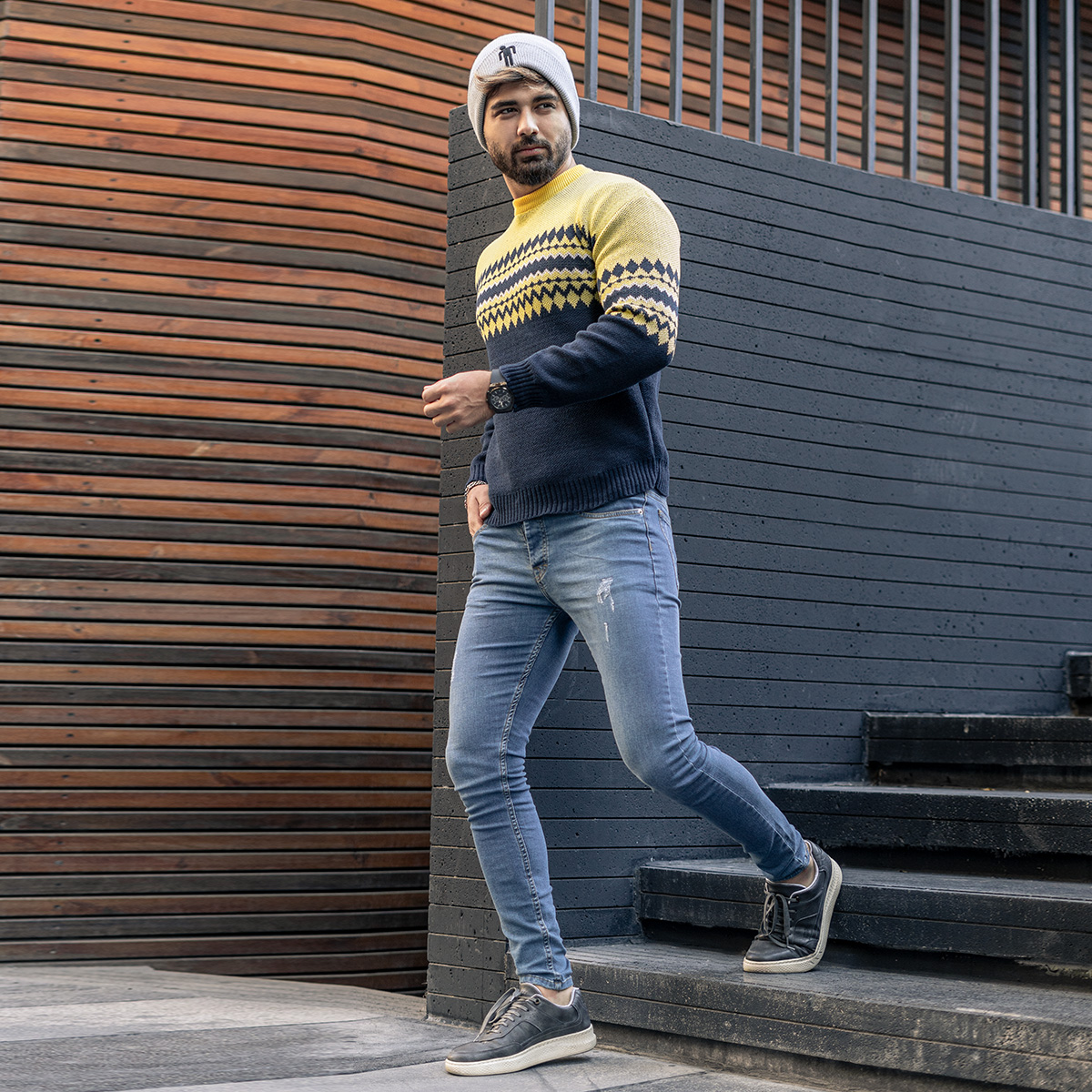 پلیور مردانه مدل Valas