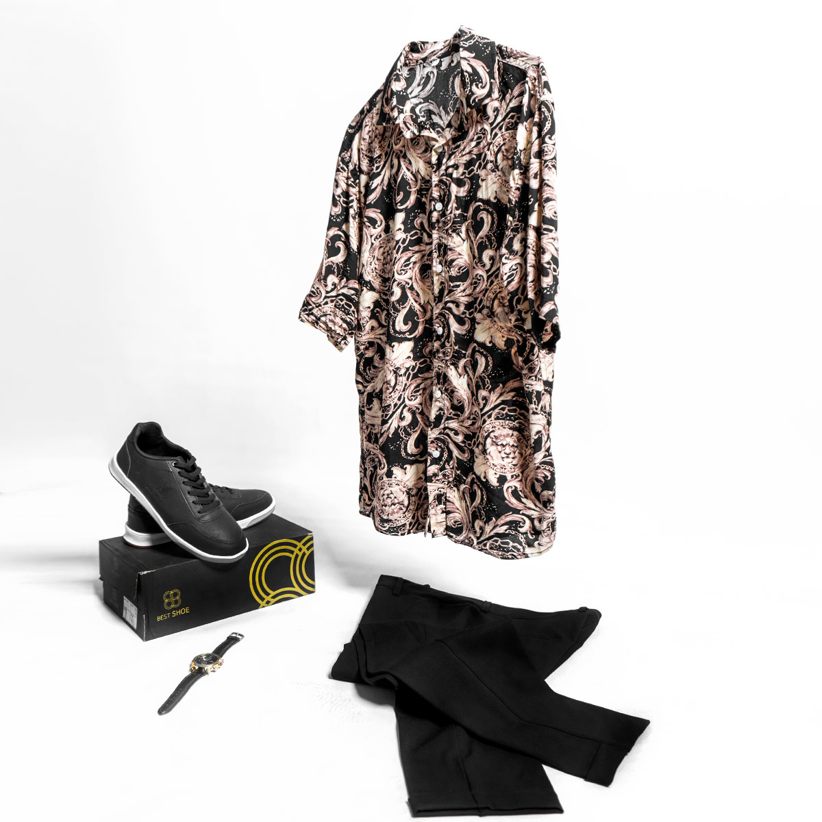 پیراهن هاوایی مردانه مدل Satiyar