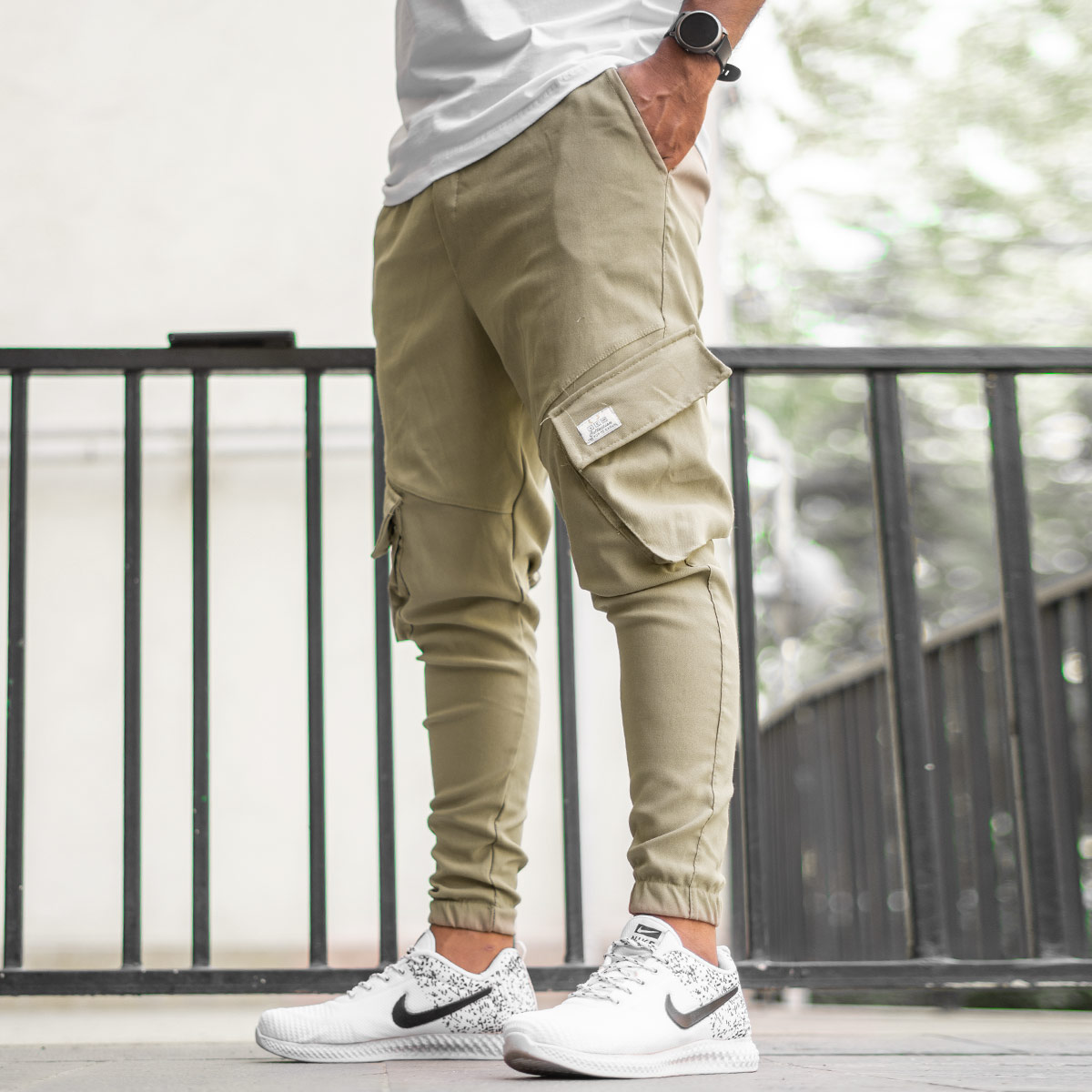 شلوار اسلش کرم مردانه مدل Potin