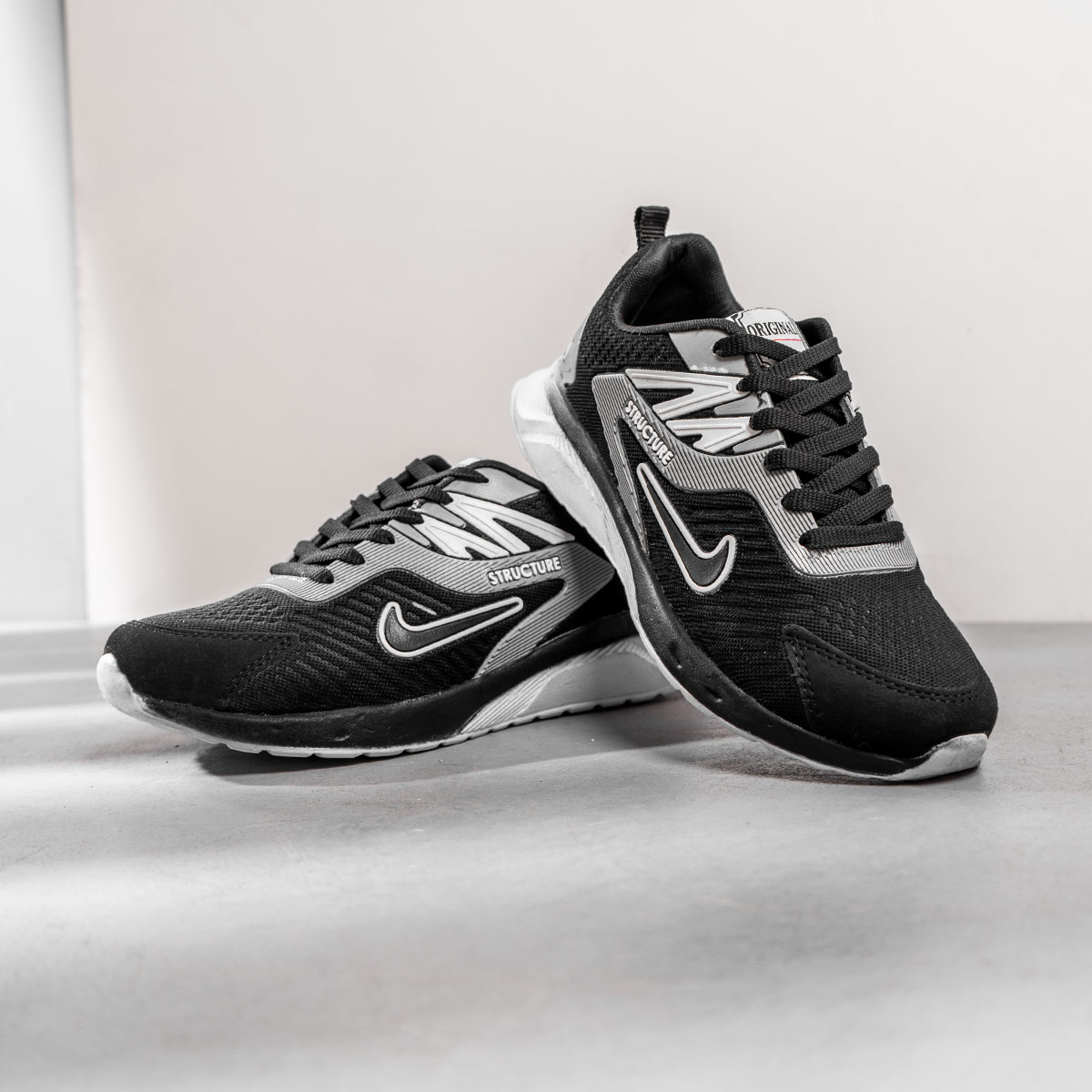 کفش ورزشی Nike Structure مردانه مشکی طوسی مدلZomit