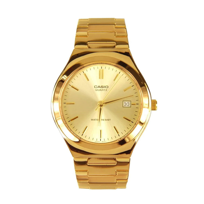 ساعت عقربه ای طلایی صفحه طلایی Casio مدل Edmon