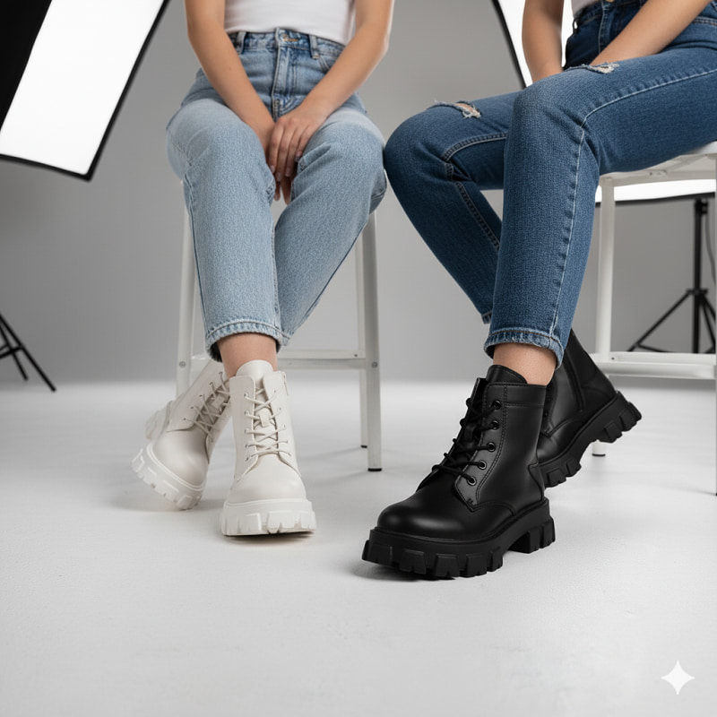 نیم بوت زنانه مشکی مدل Roxana