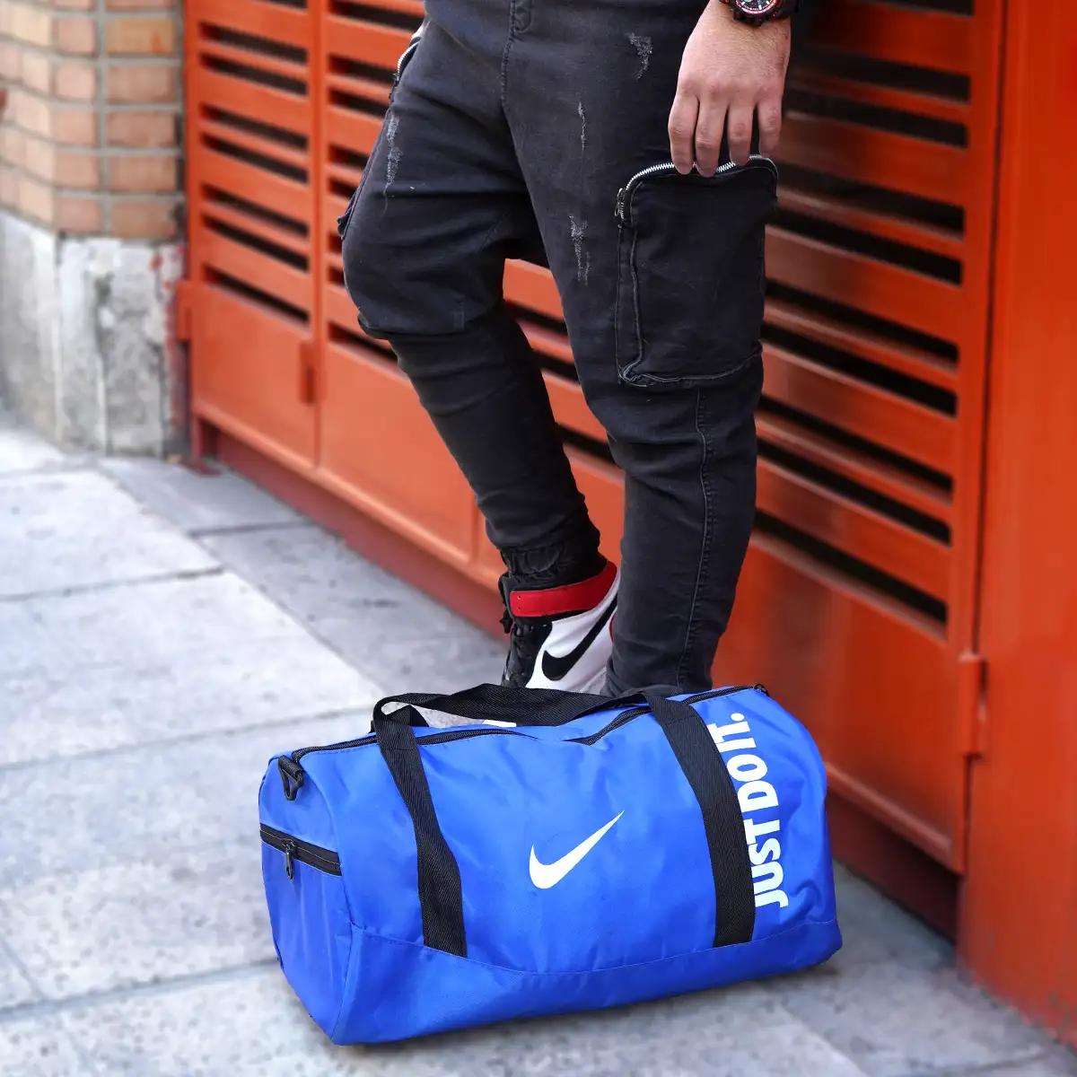کیف ورزشی just do it آبی مدل W93
