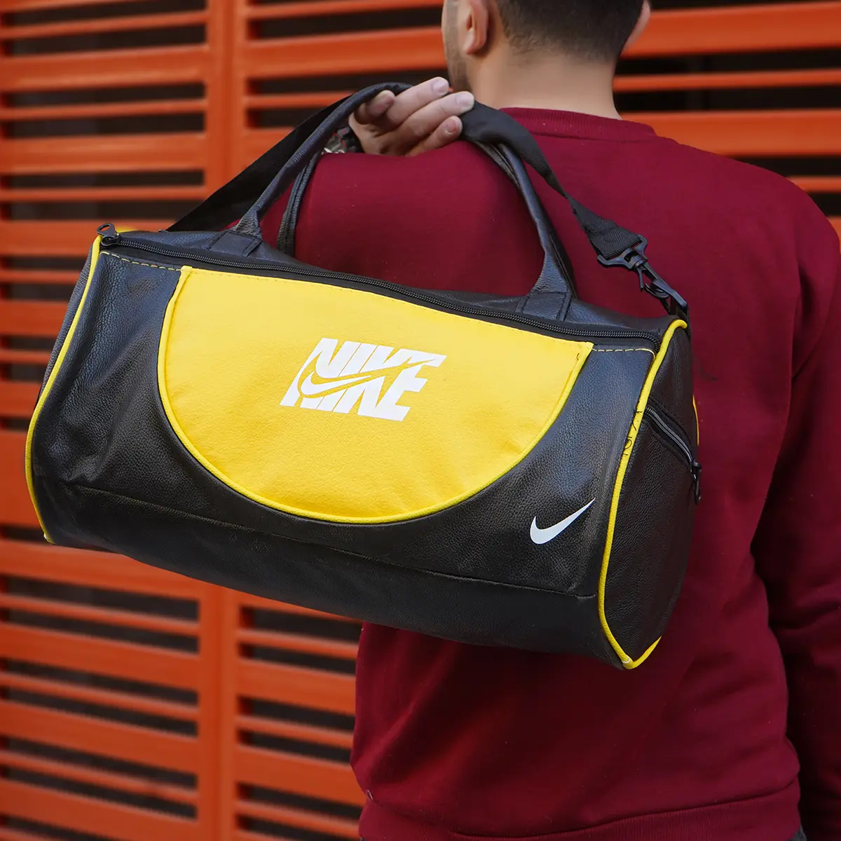 کیف ورزشی Nike مشکی زرد مدل N32