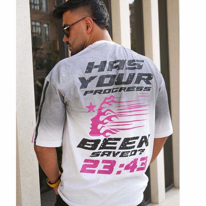 تیشرت مردانه سفید مدل HELLSTAR