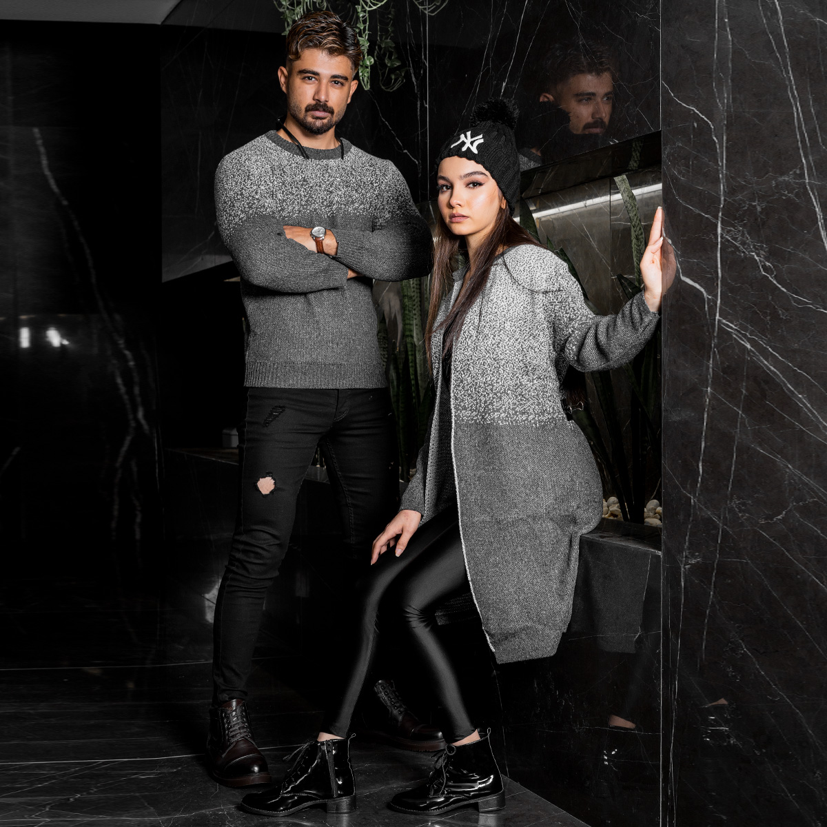 ست بافت طوسی مدل Shiba